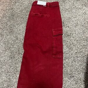 Elegant Red Women's Skirt
